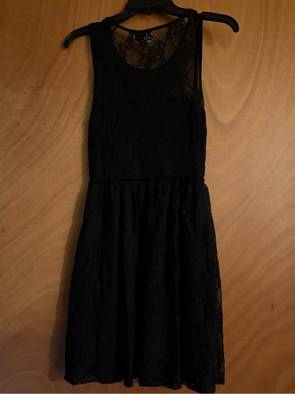 Dream Out Loud by Selena Gomez Black Lace Fit-and-Flare Dress - Picture 2 of 2